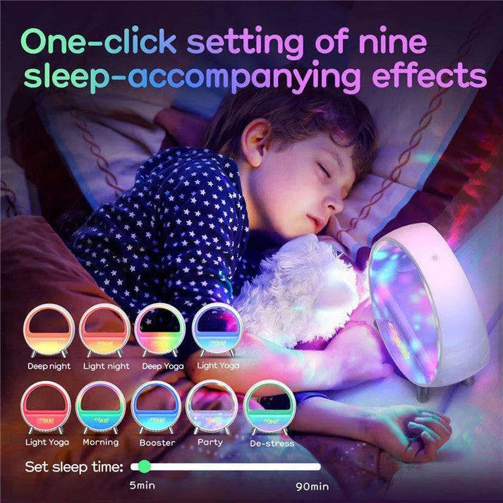 6 IN 1 Smart Alarm Clock Night Light WiFi  Atmospheric Bluetooth And Speaker Lamp