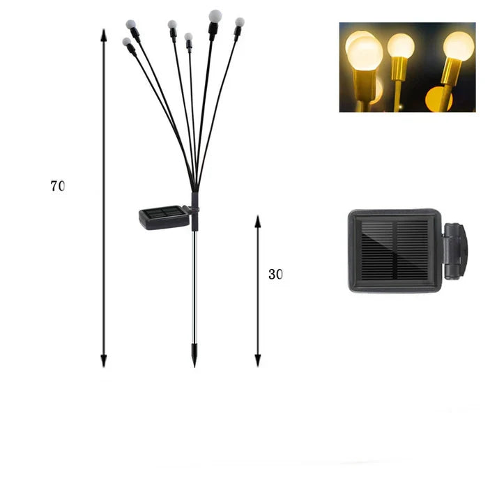 Outdoor Decor Garden Firefly Solar Light