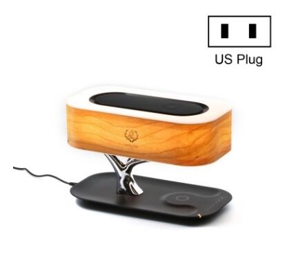 Creative Tree Light Table Lamp Bluetooth-Compatible Music Speaker Bedside Light Dimmable Phone Wireless Charging Desk Lights
