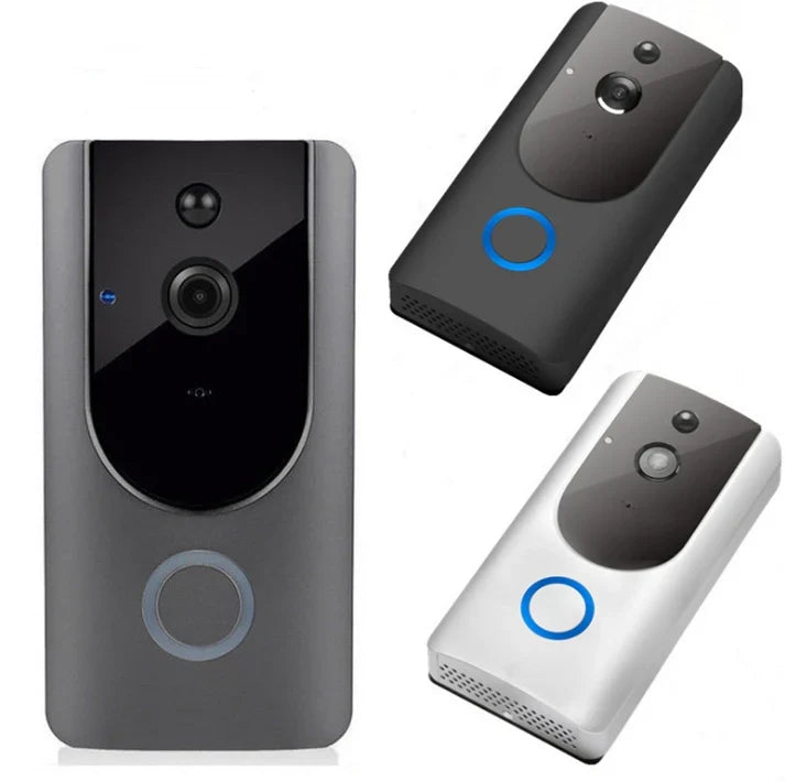 Smart Door bell with 720P, 166 Wide-Angle Lens Camera, Low Power Consumption Lithium Battery