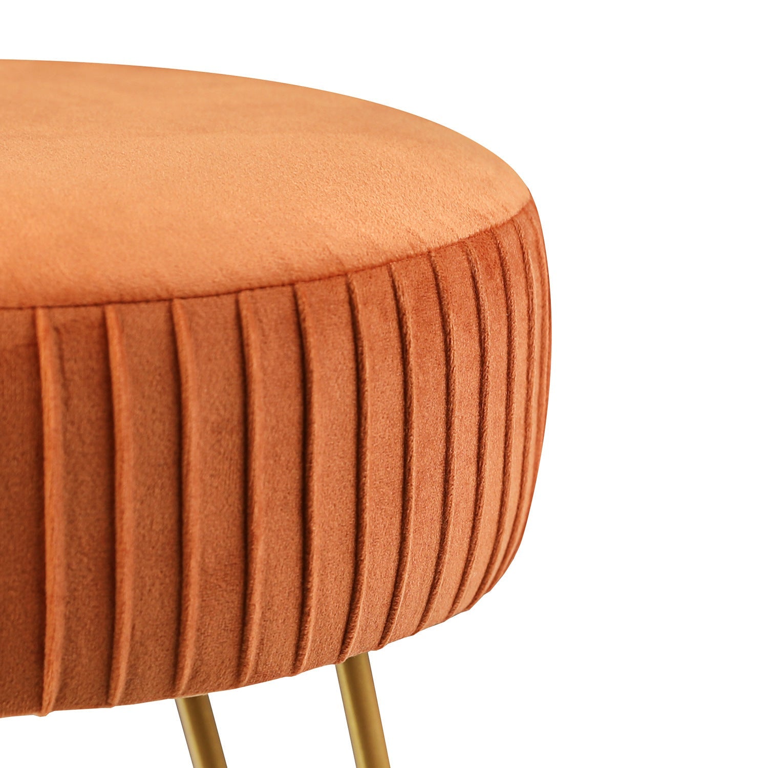 Striped Metal Footstool for Dressing Table Bedroom and Home Decor