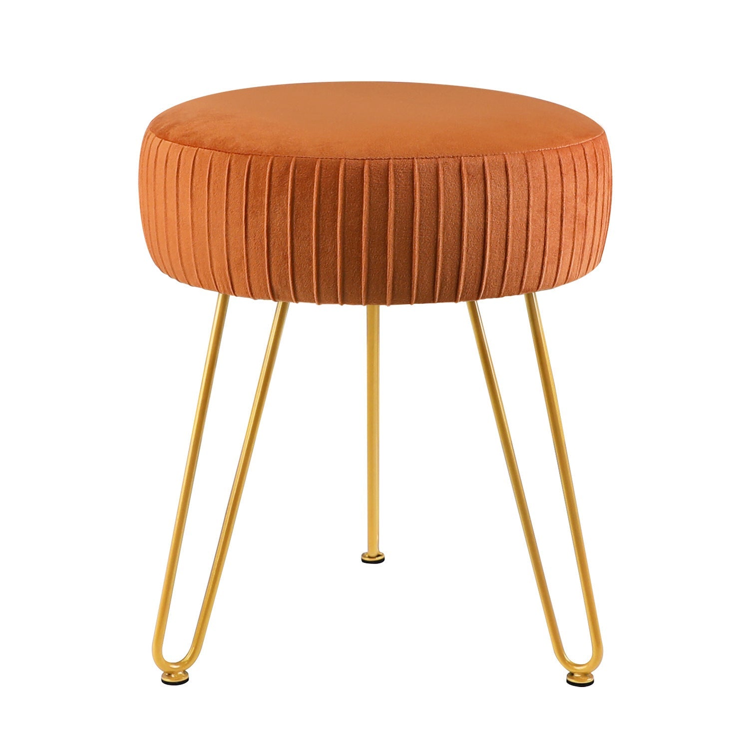 Striped Metal Footstool for Dressing Table Bedroom and Home Decor