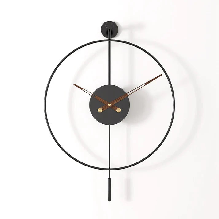 Simple Stylish Wall Clock In Living Room For Decoration