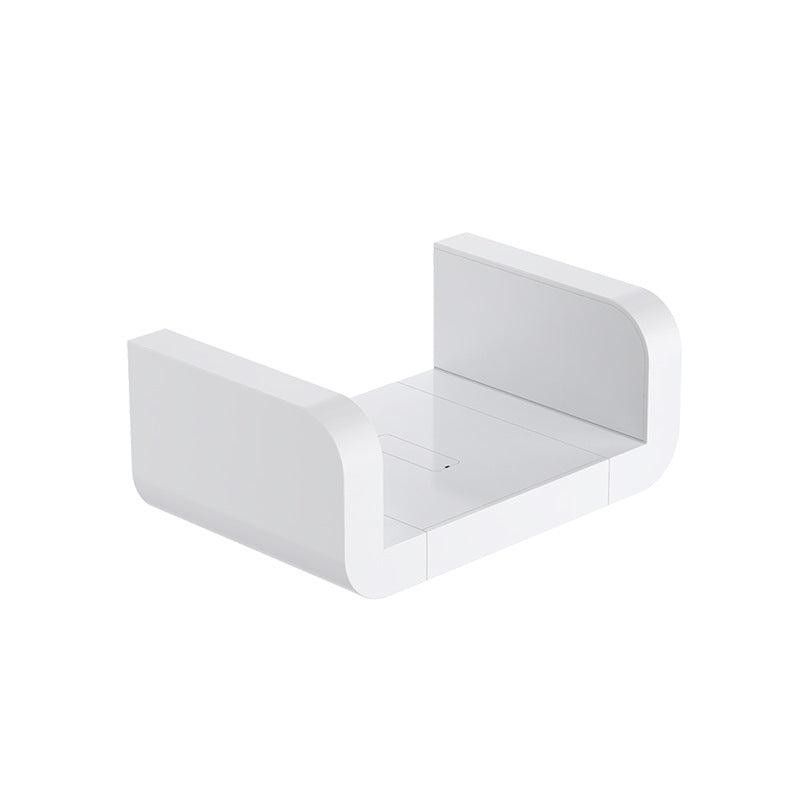 Waterproof Bathroom Shelf - Suction Cup Wall Organizer for Toilet and Shower | White