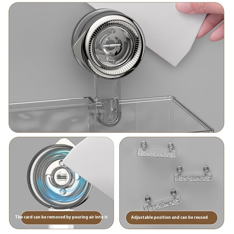 Suction Cup Shower Shelf - No Drill Corner Bathroom Caddy | 9 Styles