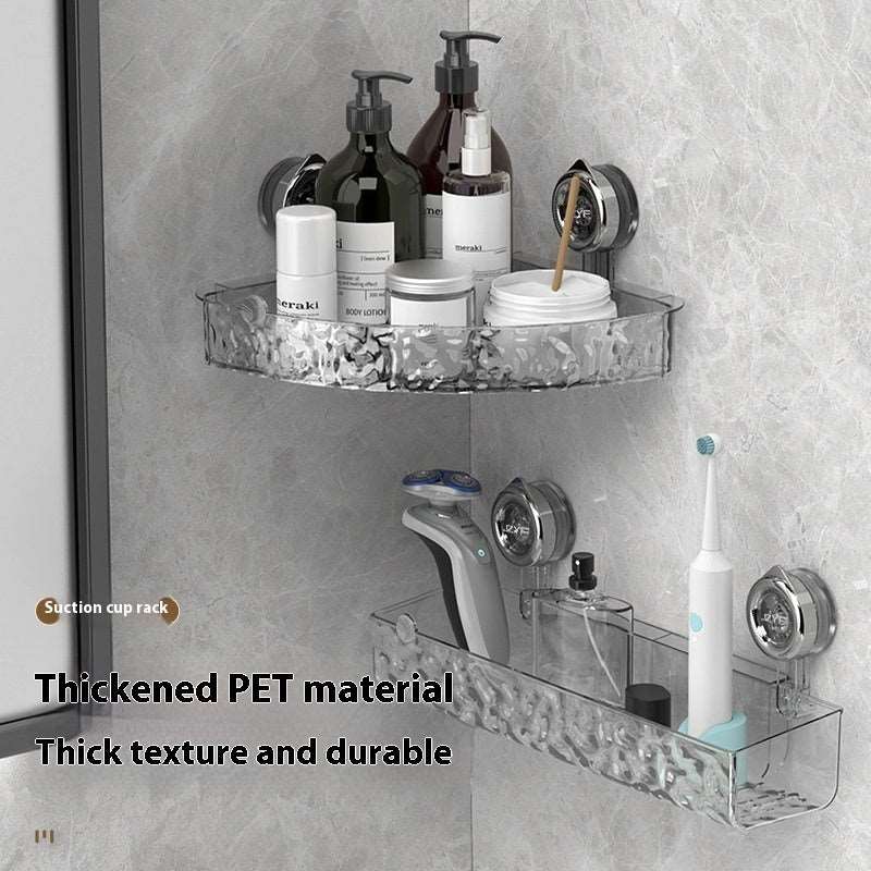 Suction Cup Shower Shelf - No Drill Corner Bathroom Caddy | 9 Styles