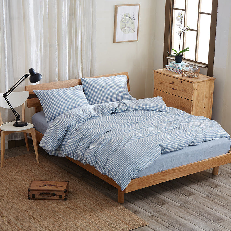 Splendas Geometric Bed Sheet Set Pure Cotton Super Soft 4-Piece Bedding | 4 Sizes