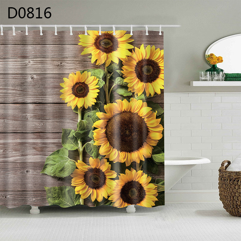 Thick Waterproof Shower Curtain Heavy Duty Polyester 6 Sizes