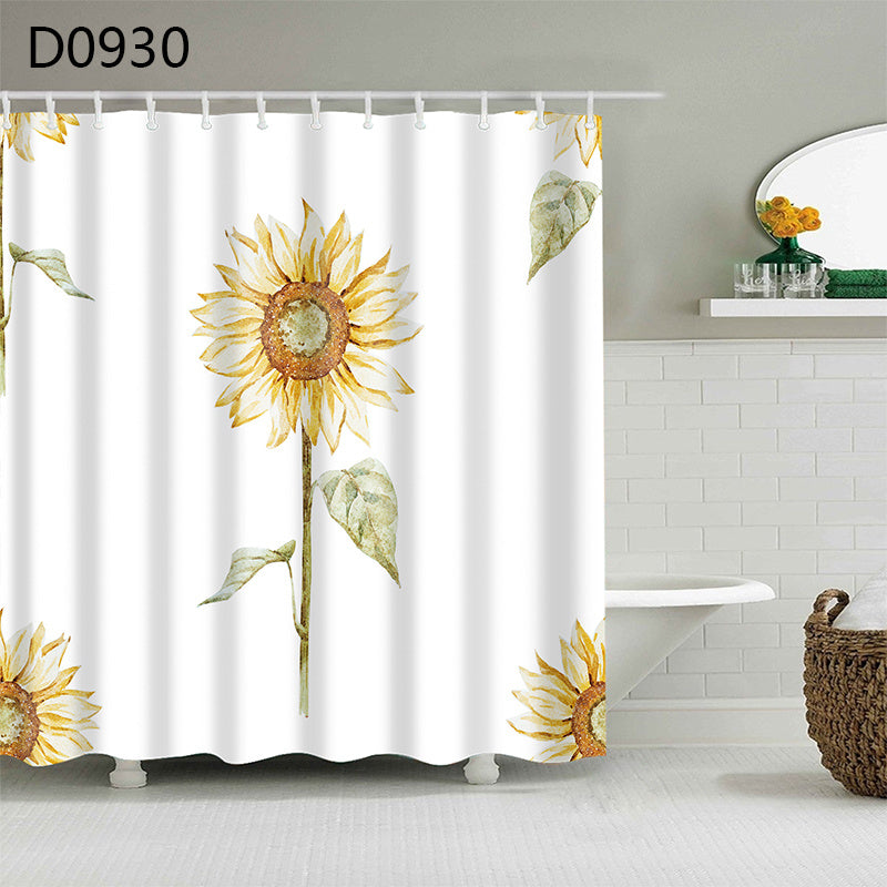 Thick Waterproof Shower Curtain Heavy Duty Polyester 6 Sizes
