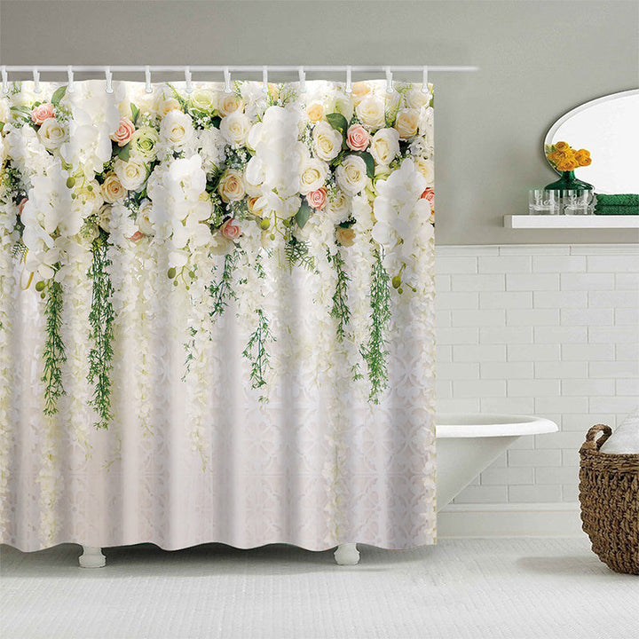 Thick Waterproof Shower Curtain Heavy Duty Polyester 6 Sizes