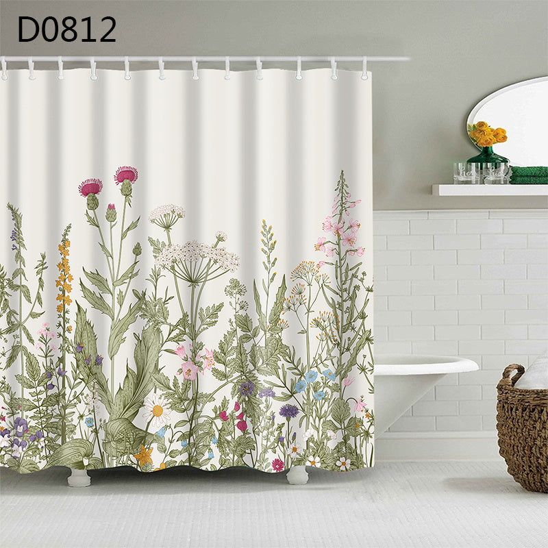 Thick Waterproof Shower Curtain Heavy Duty Polyester 6 Sizes