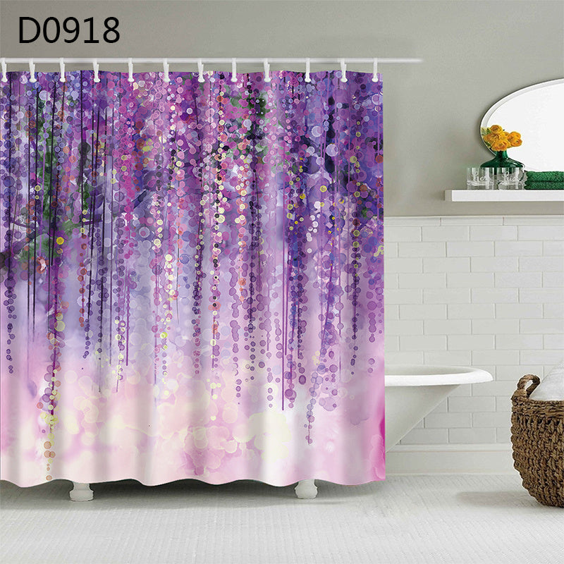 Thick Waterproof Shower Curtain Heavy Duty Polyester 6 Sizes