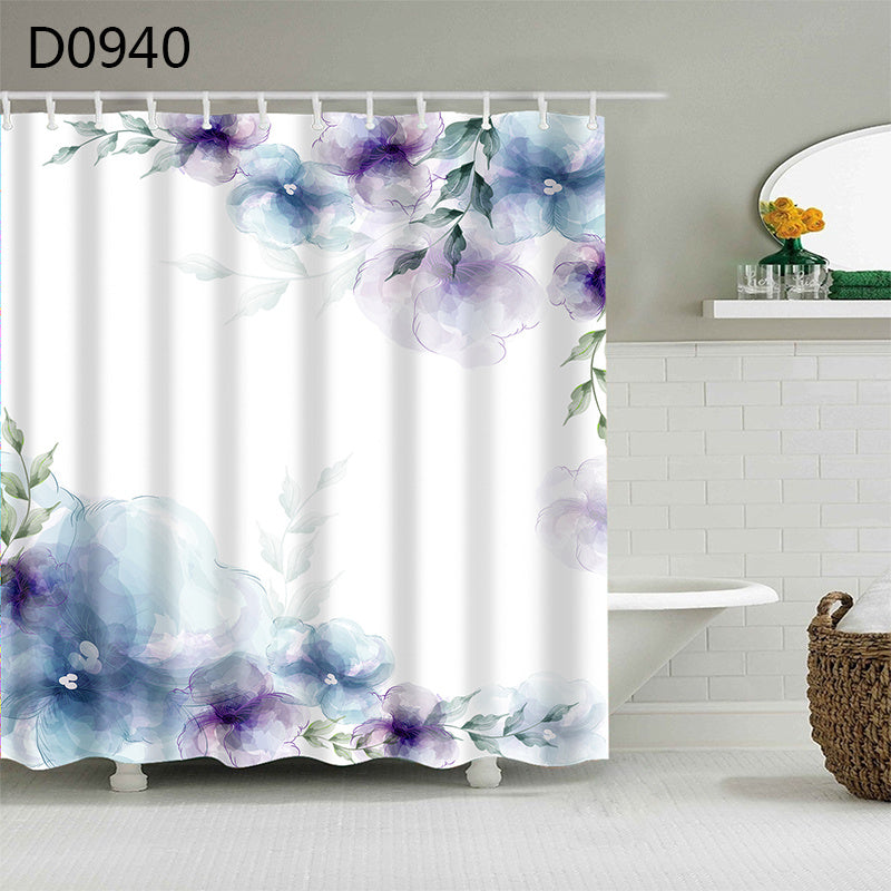 Thick Waterproof Shower Curtain Heavy Duty Polyester 6 Sizes