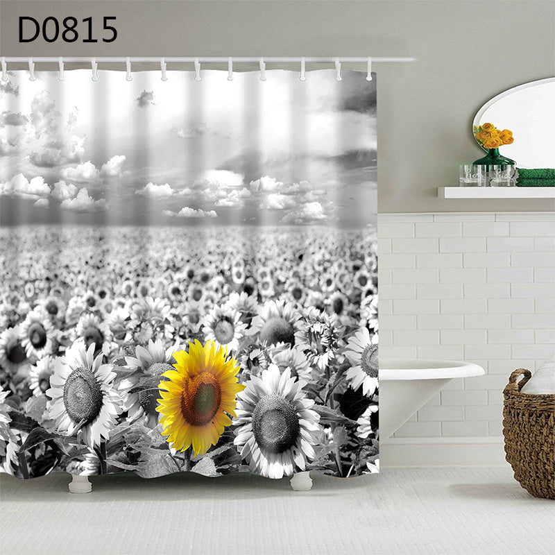Thick Waterproof Shower Curtain Heavy Duty Polyester 6 Sizes