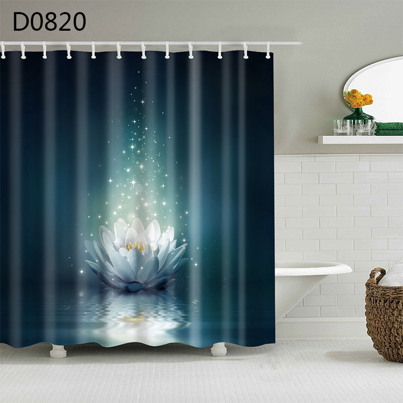 Thick Waterproof Shower Curtain Heavy Duty Polyester 6 Sizes