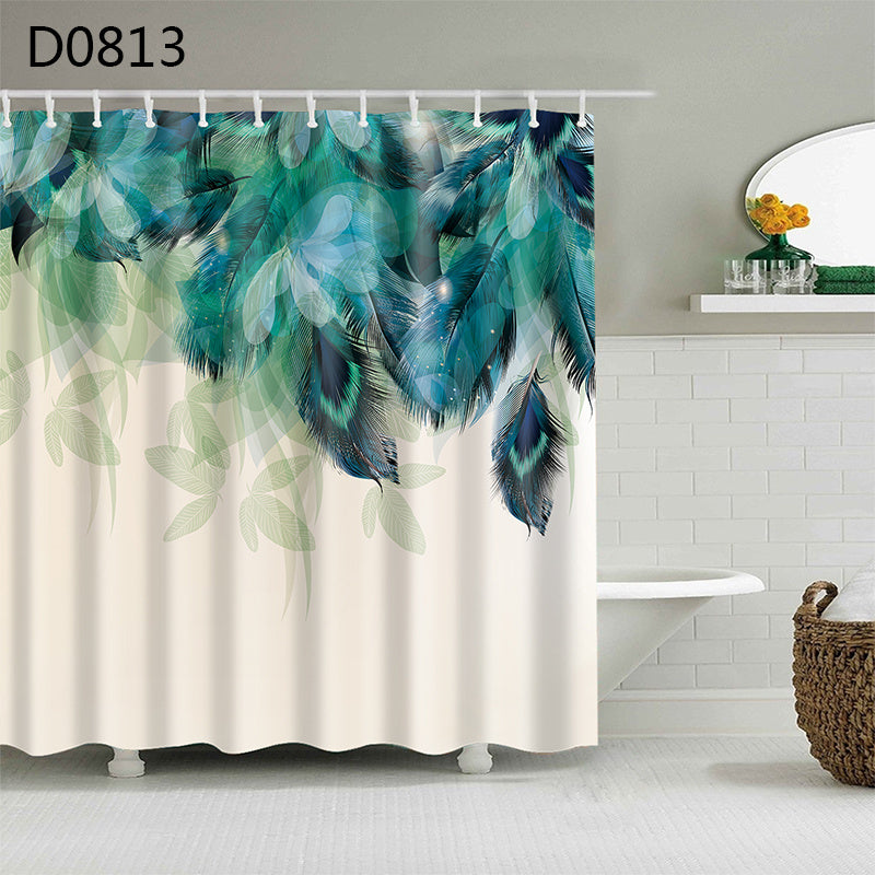 Thick Waterproof Shower Curtain Heavy Duty Polyester 6 Sizes
