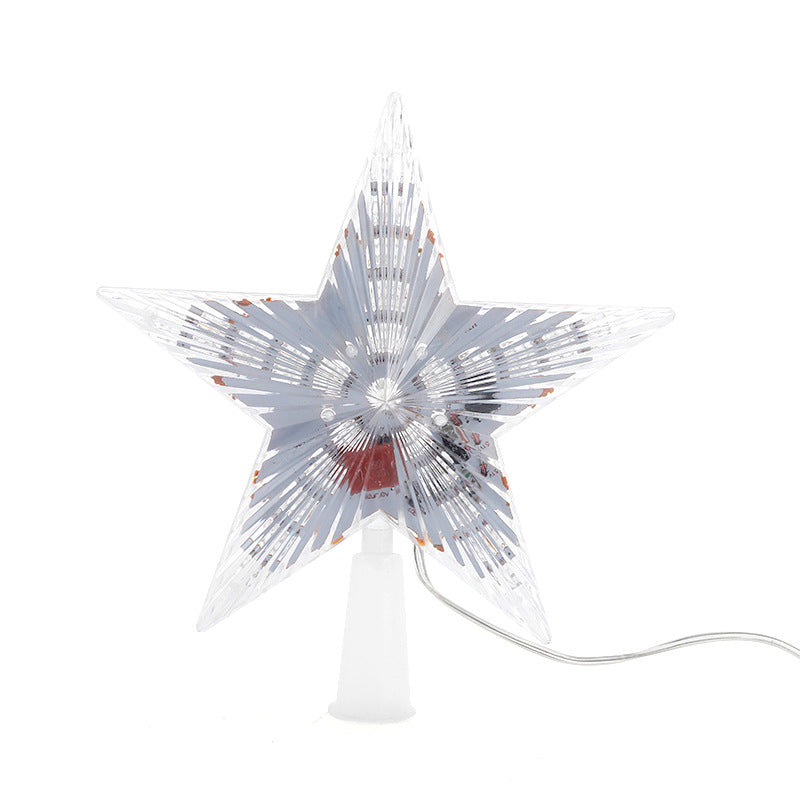 Christmas Tree Top Star LED Light Colourful Glowing Star for Home Bedroom Party LED Lamp Decoration