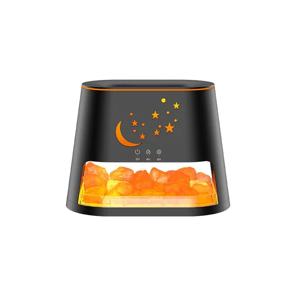 Ultrasonic Aroma Diffuser Salt Lamp Flame Effect Humidifier with USB | Splendas