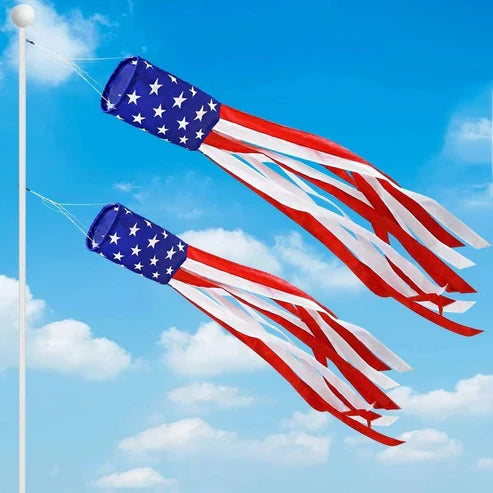 USA Flag Windsock for Outdoor Decoration