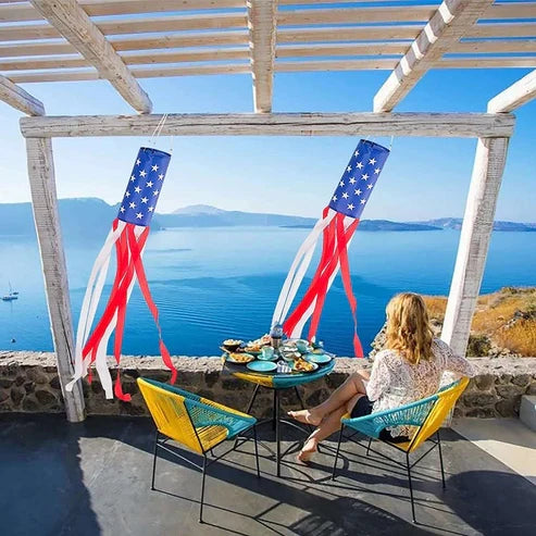 USA Flag Windsock for Outdoor Decoration