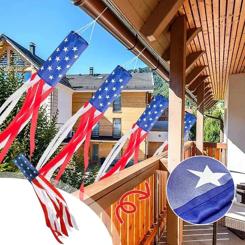 USA Flag Windsock for Outdoor Decoration