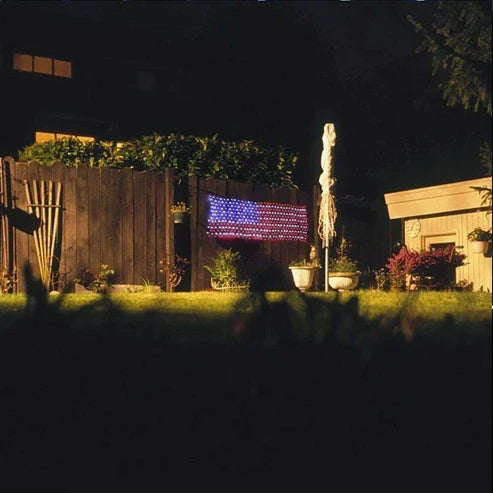 USA LED Flag For Decoration 420 LED String Waterproof Light