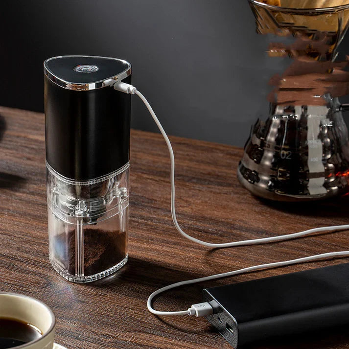 Portable Electric Coffee Grinder USB Rechargeable Automatic Bean Grinder