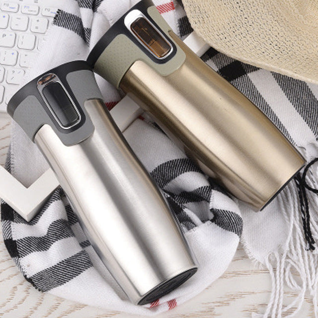 Vacuum Insulated Stainless Steel Travel Mug Water Flask Thermal Tea Bottle
