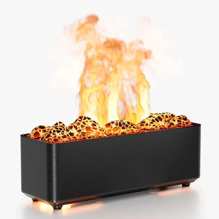 Volcano Aromatherapy Ultrasonic Air Humidifier Flame Effect Home Decor Diffuser