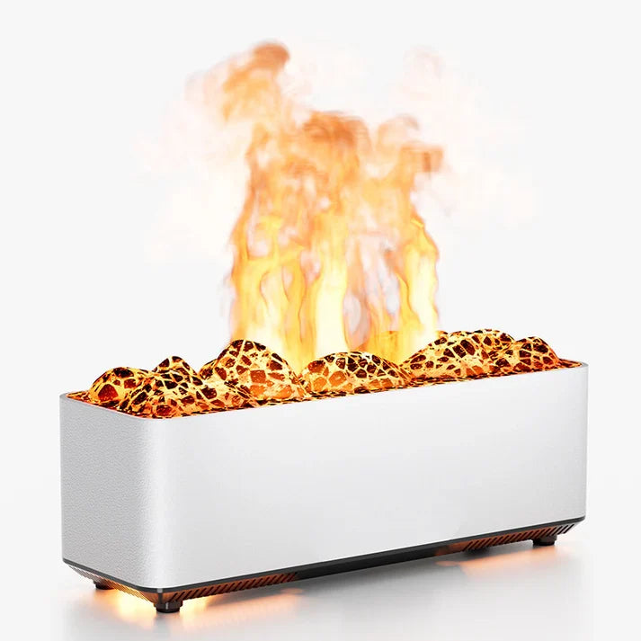 Volcano Aromatherapy Ultrasonic Air Humidifier Flame Effect Home Decor Diffuser