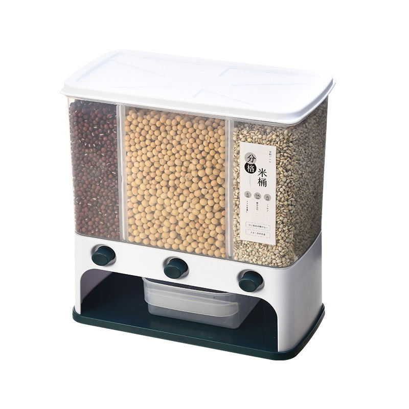 Food Storage Box – Wall-Mounted Grain Dispenser | Clear Plastic Kitchen Container