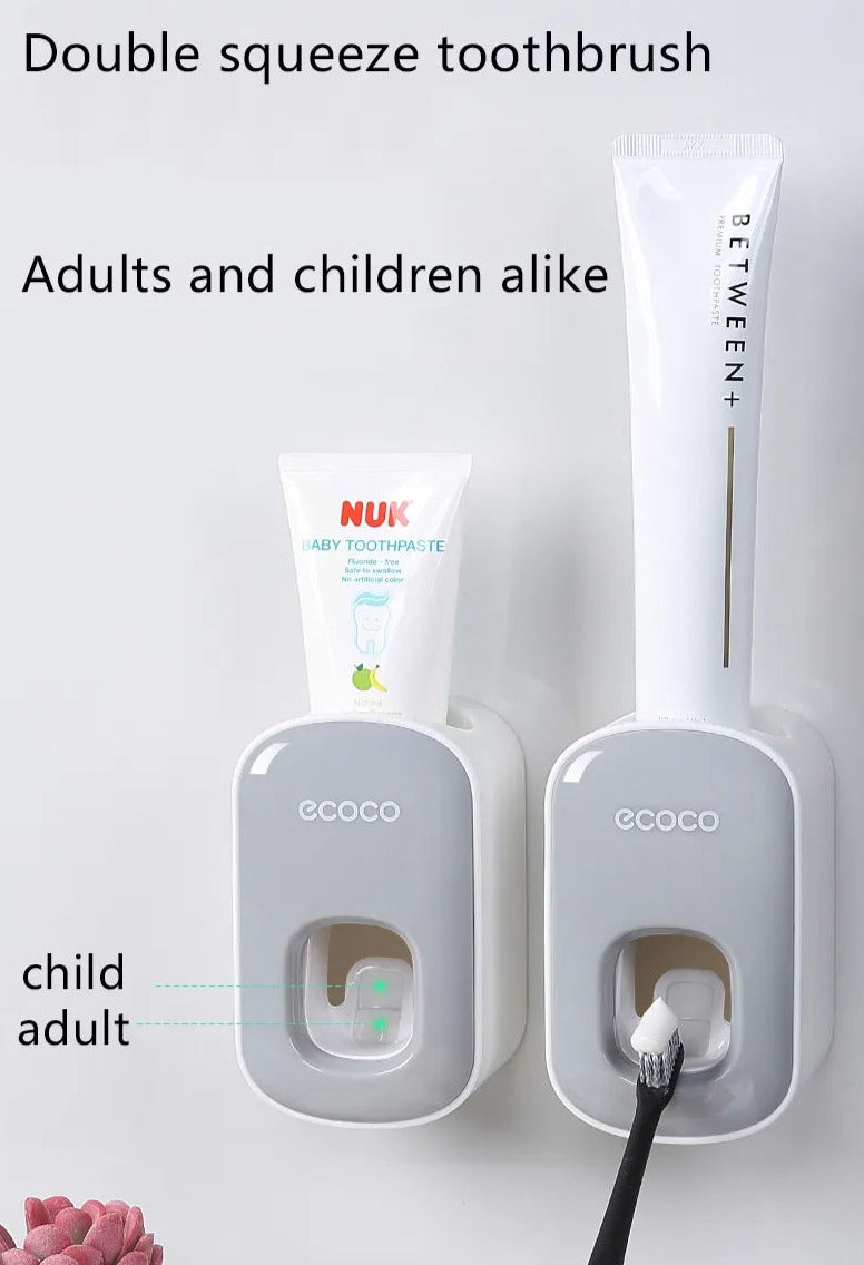 Wall Mounted Automatic Toothpaste Holder Bathroom Accessories Set Dispenser