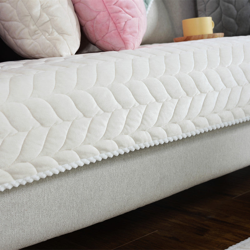 Splendas Sectional Couch Cover Plush Anti-Slip Quilted Sofa Protector | Stretch Fit | 6 Colors
