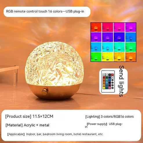 New Water Ripple Projector Light Crystal Mood Lamps