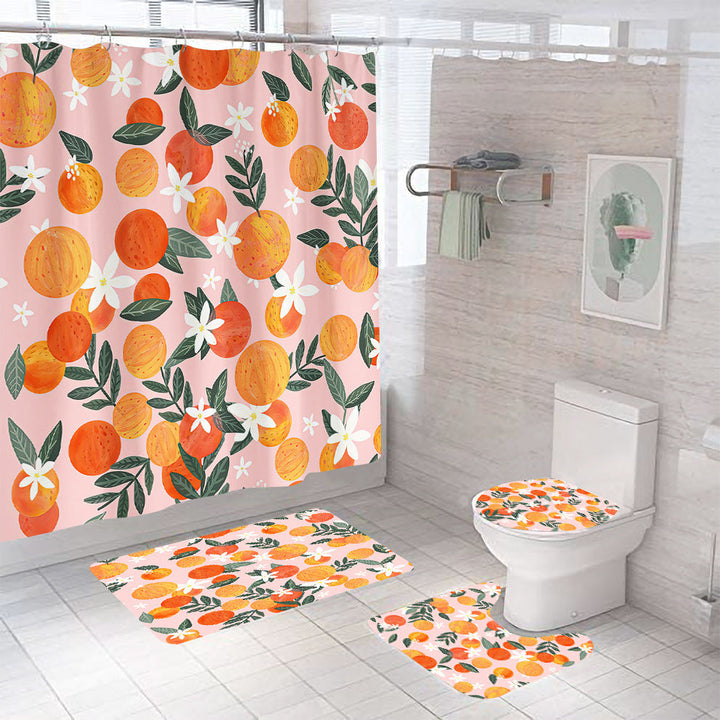 Watercolor Shower Curtain Artistic Nature Print Waterproof Polyester 71x71