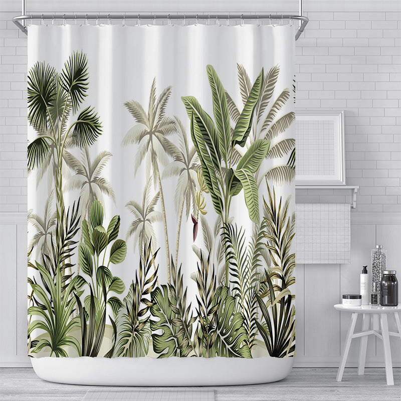 Waterproof Polyester Shower Curtain Simple Modern Design 71x71 Inch