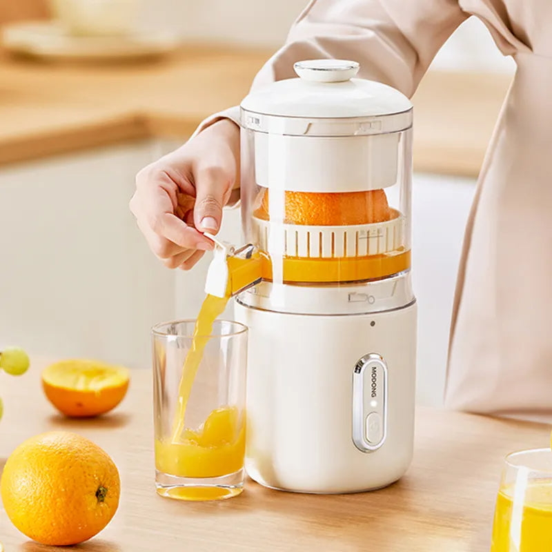 Wireless Portable Electric Juicer, Stainless Steel USB Mini Fruit Squeezer Blender Kitchen Set