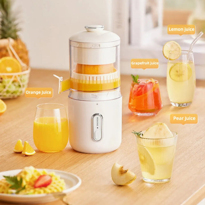 Wireless Portable Electric Juicer, Stainless Steel USB Mini Fruit Squeezer Blender Kitchen Set