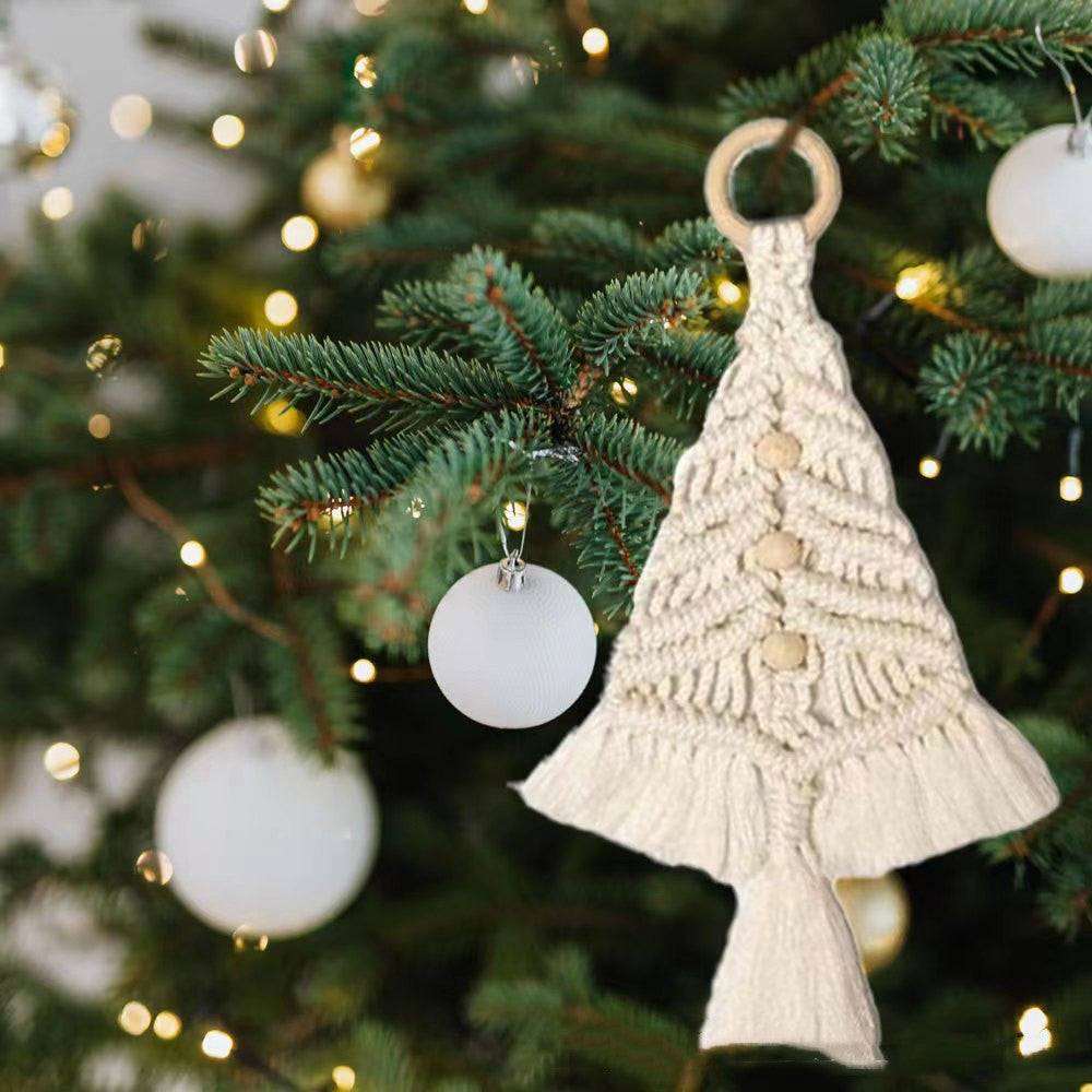 Christmas Tree Craft Kit Diy Material Package Handmade Cotton String Woven
